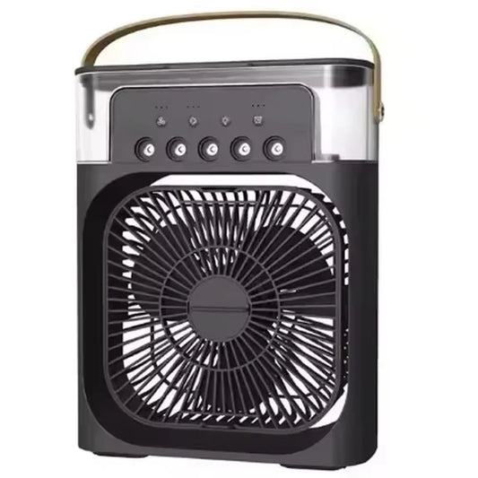 Portable Fan Air Conditioners USB Electric Fan Air Cooler LED Night Light Water Mist Fun 3 in 1 Air Humidifier for Home